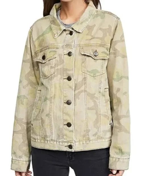 The Wilds Fatin Jadmani Camo Trucker Cotton Jacket