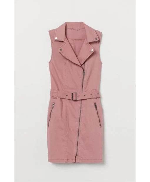 The Wilds Fatin Jadmani Long Pink Cotton Vest