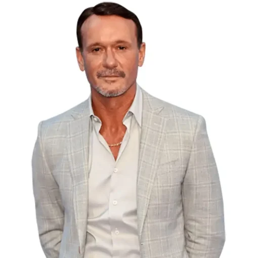 Tim Mcgraw Shiny Grey Blazer