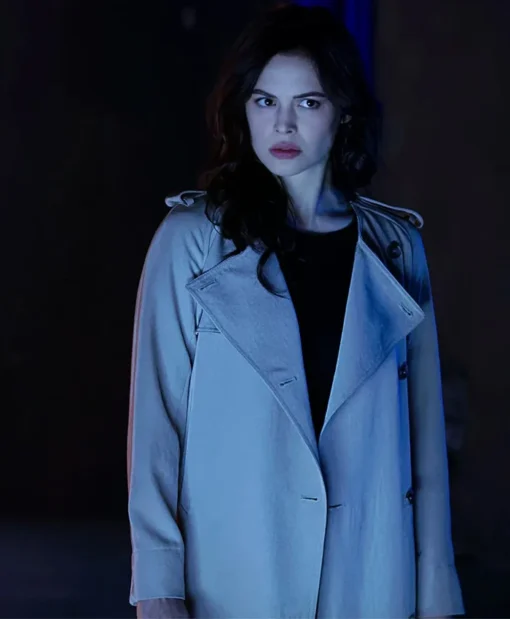 Titans S03 Conor Leslie White Cotton Trench Coat