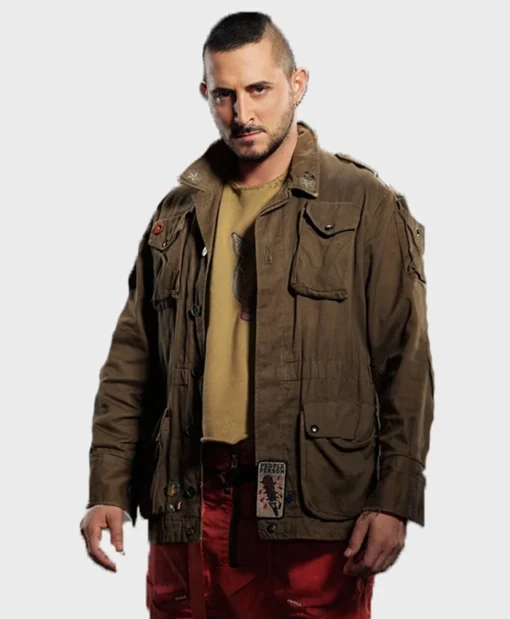 Tomer Capon TV Series The Boys Frenchie Green Field Jacket