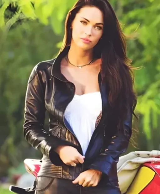 Transformers 2 Megan Fox Black Leather Jacket