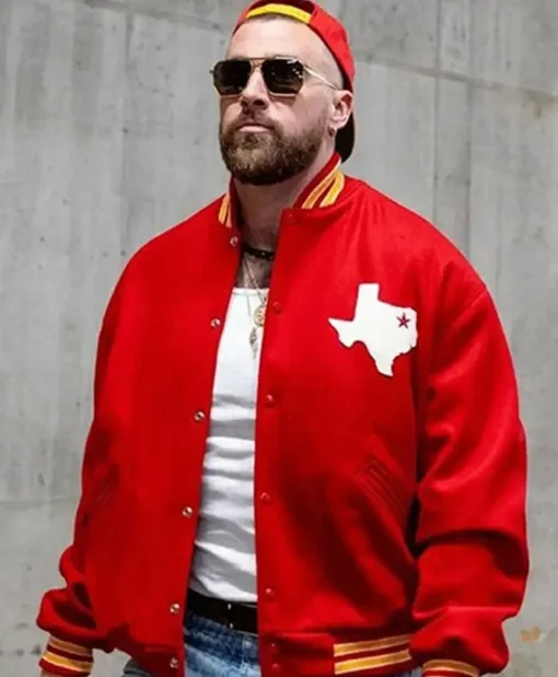 Travis Kelce Dallas Texans Varsity Jacket