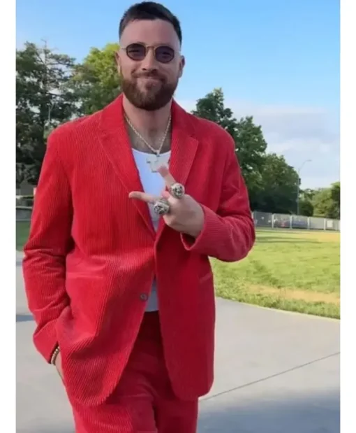 Travis Kelce Ring Ceremony Suit