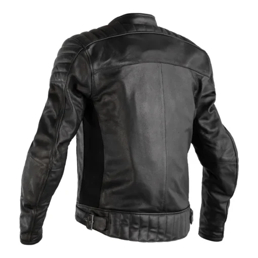 Trent RST Fusion Airbag Ce Mens Black Cafe Racer Leather Jacket sale