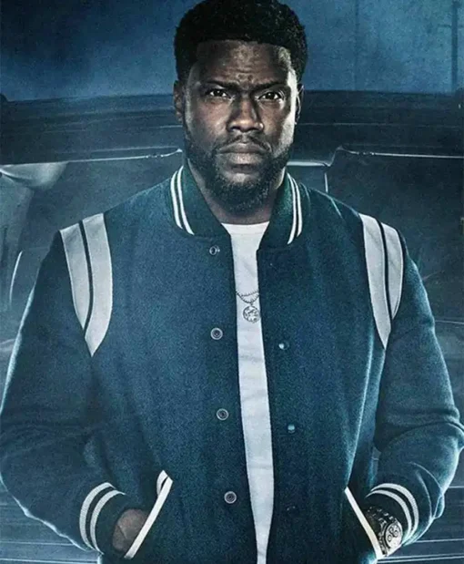 True Story S01 Ep06 Kevin Hart Varsity Black Bomber Jacket