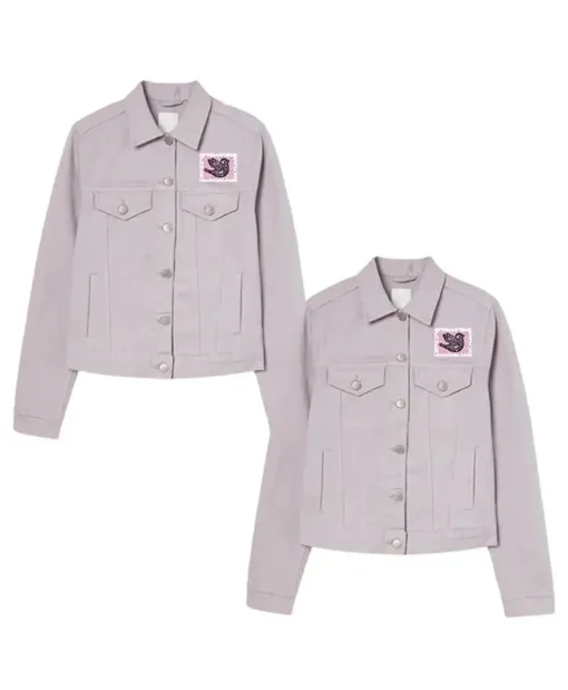 Valentine Couples Light Pink Denim Jacket