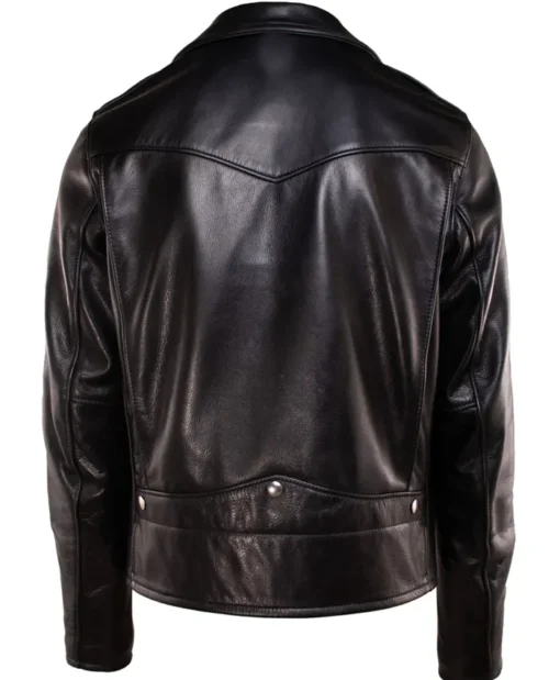 Vandals Vintage Style D Pocket Black Biker Leather Jacket Sale