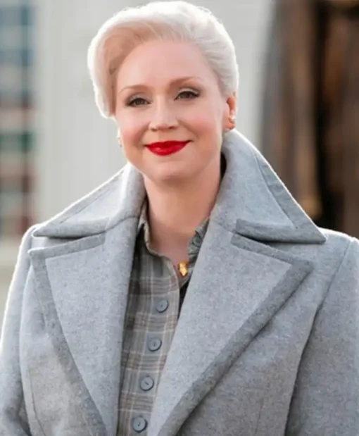 Wednesday 2022 Gwendoline Christie Grey Coat