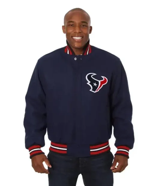 Weston Houston Texans Wool Bomber Jacket