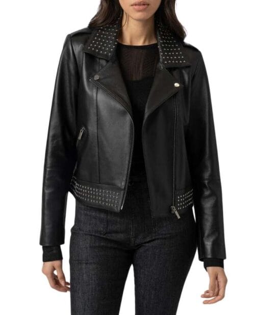 Women Classic Leather Jacket Siag