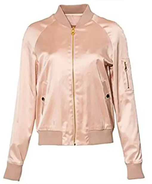 Women’s Riverdale Tennis Team Pink Bomber Jacket