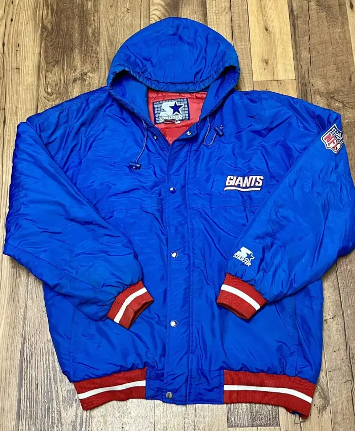 Vintage outlets starter giants NFL jacket 80s