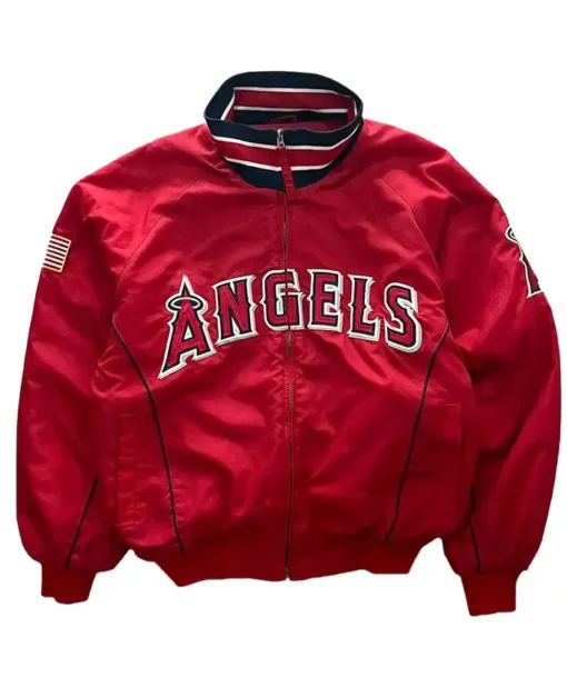 Anaheim Angels Dugout Red Bomber Jacket