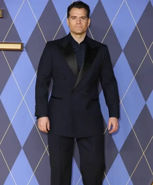 Argylle 2024 Henry Cavill Navy Blue Suit