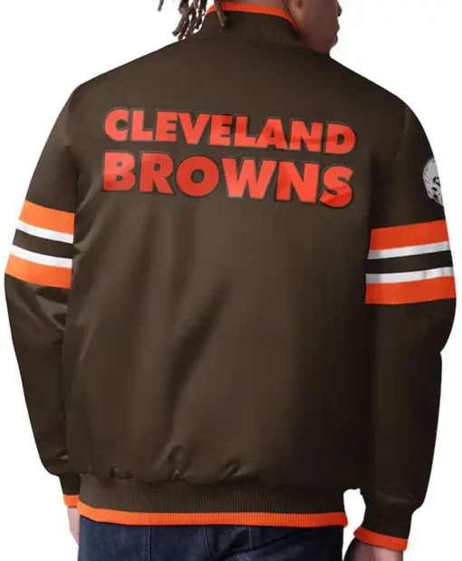 Buy Browns Starter Black Letterman Varsity Jacket For Men And Women