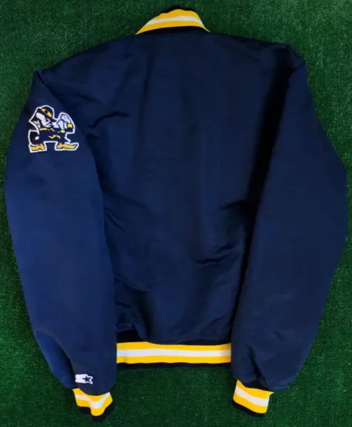 Buy Notre Dame Fighting Irish 90’s Blue Letterman Varsity Jacket For Men And Women