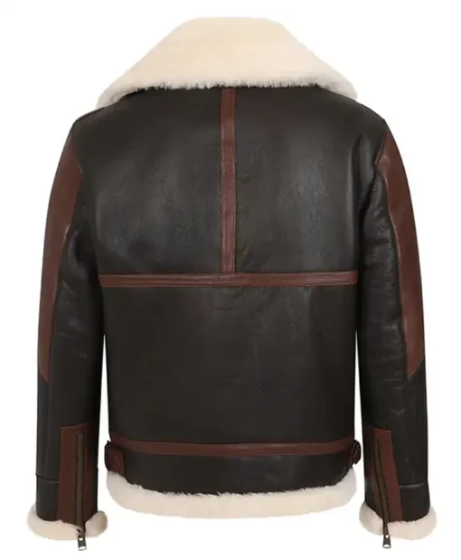 Buy Now B-3 Shearling Fur Burgundy Leather Jacket For Men And Women