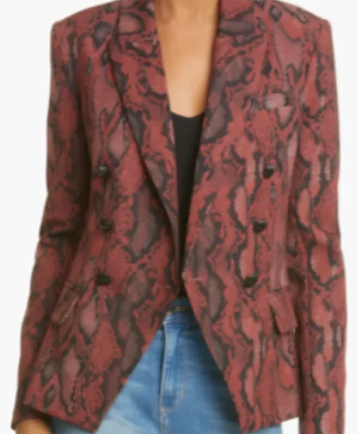 Buy Queens Court Season 02 Holly Robinson Peete Snake Print Blazer For Unisex