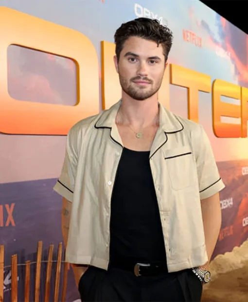 Chase Stokes Charleston World Premiere Beige Shirt