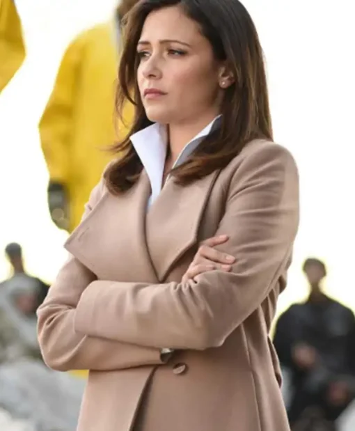 Italia Ricci Designated Survivor Emily Rhodes Long Check Coat