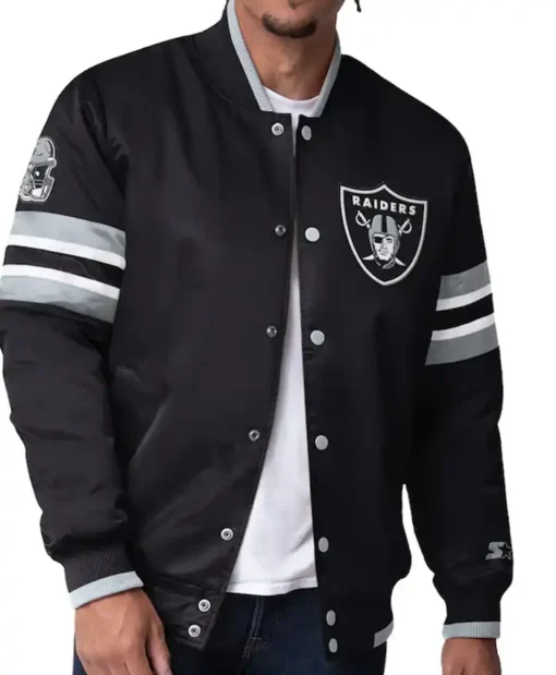 Las Vegas Raiders Starter Black Varsity Jacket