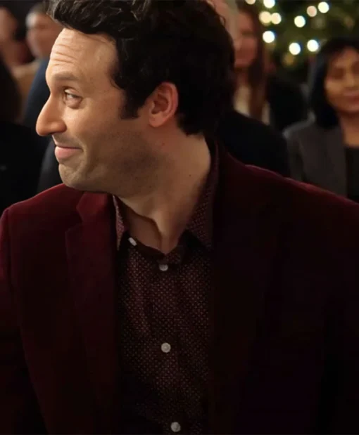 Sincerely Truly Christmas Jake Epstein Maroon Blazer