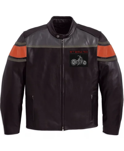 Stegaro Cafe Racer Leather Jacket