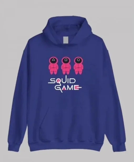 TV Series Squid Game 2021 Fleece Hoodie blue