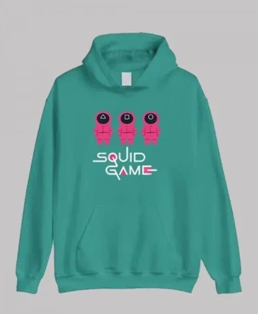 TV Series Squid Game 2021 Fleece Hoodie green