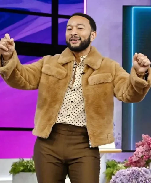 The Jennifer Hudson Show S03 John Legend Brown Jacket