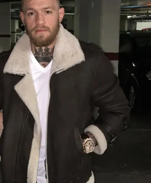 The Notorious Conor Mc Gregor Brown Shearling Coat