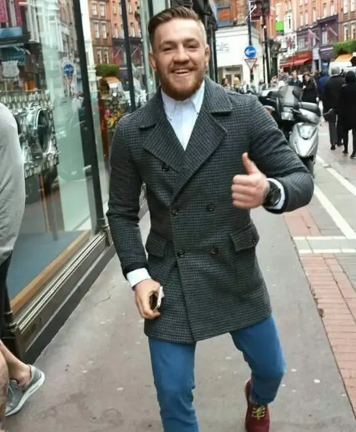 The Notorious Conor Mc Gregor Grey Trench Coat