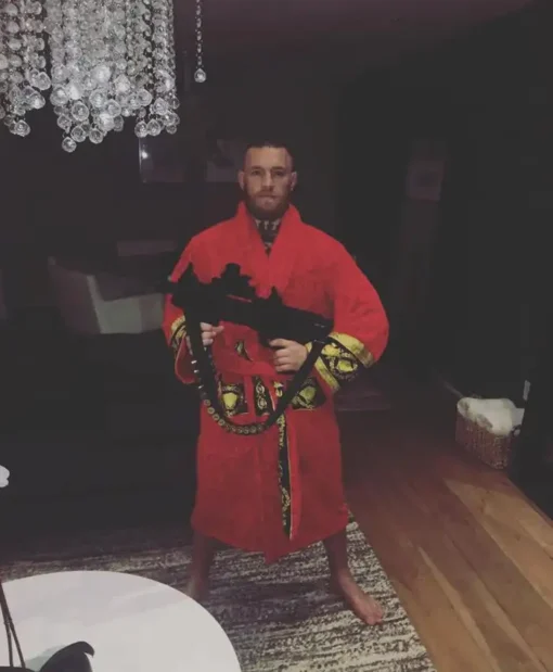 The Notorious Conor Mc Gregor Luxury Red Robe