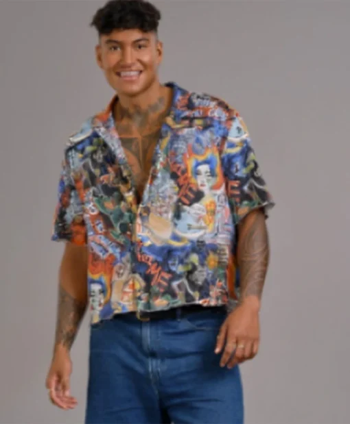 Aussie Shore S01 Manaaki Hoepo Graffiti Printed Shirt