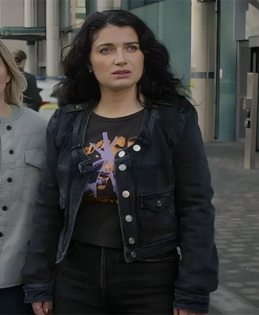 Bad Sisters S02 Eve Hewson Denim Black Jacket