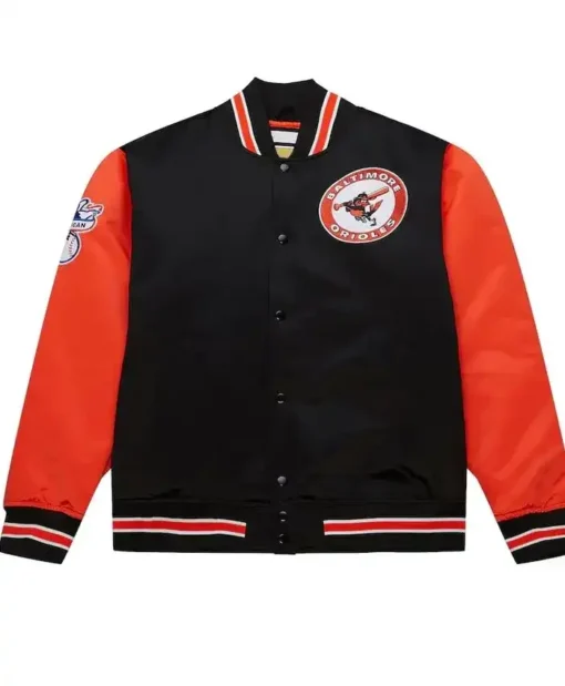 Baltimore Orioles Primetime Vintage Logo Varsity Jacket