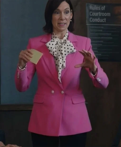 Buy Carrie Preston Elsbeth Season 02 Elsbeth Tascioni Pink Blazer For Unisex