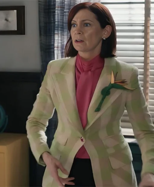 Buy Elsbeth Tascioni Elsbeth Season 02 Carrie Preston Green Plaid Blazer For Unisex