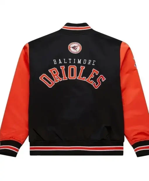 Buy Now Baltimore Orioles Primetime Vintage Logo Satin Varsity Jacket For Sale