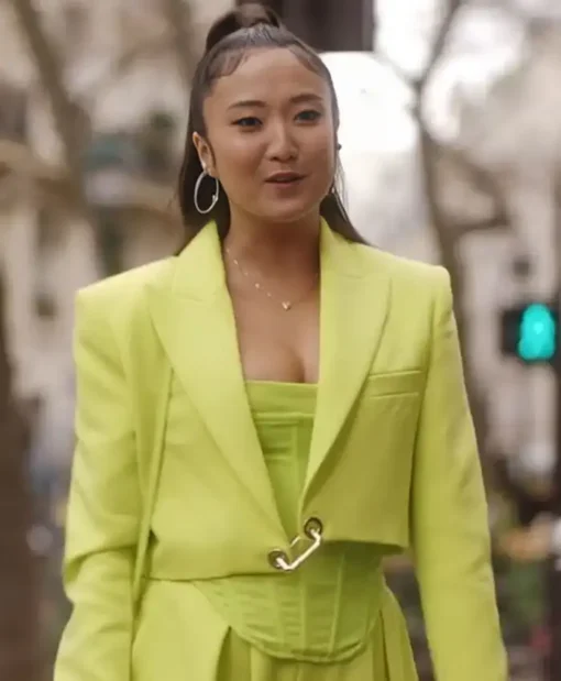 Buy Now Emily In Paris S04 Ashley Park Neon Cropped Jacket For Sale