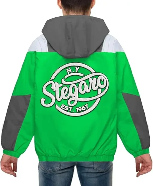 Buy Now Stegaro Green And Grey Hooded Jacket For Men And Women