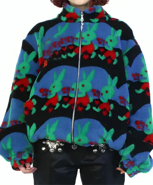 Buy Real Housewives of Salt Lake City Season 05 Heather Gay Bunny Printed Fleece Jacket For Unisex