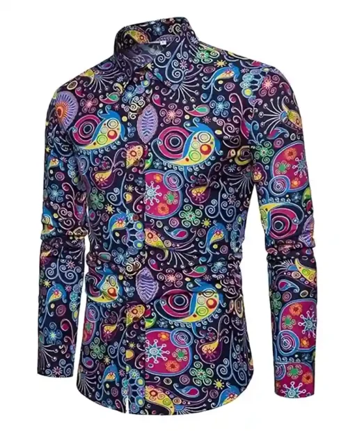 Buy TV-Series Assisted Living Season 05 Multi-Color Paisley Printed Shirt For Unisex