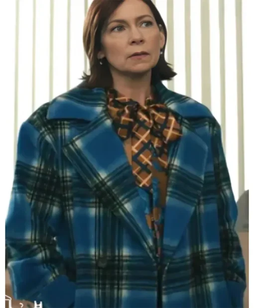 Elsbeth S02 Carrie Preston Blue Plaid Coat