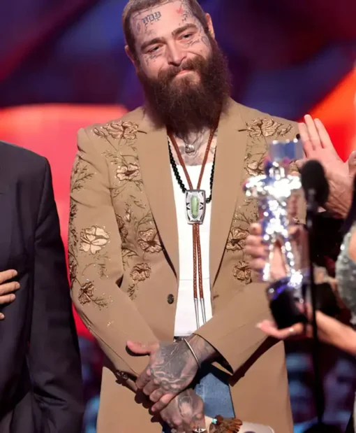 Get Now MTV Video Music Awards 2024 Post Malone Brown Blazer For Sale