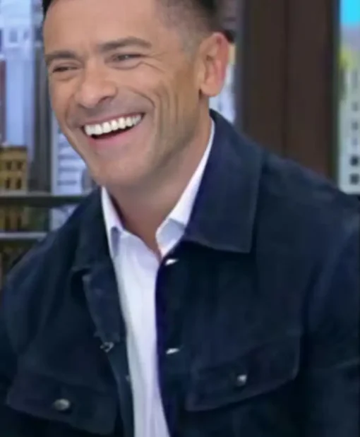 Live with Kelly and Mark Consuelos Navy Blue Jacket