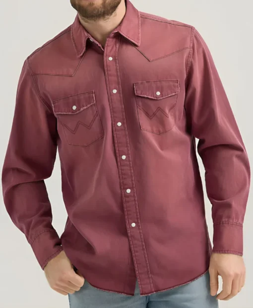 Luke Grimes TV-Series Yellowstone Season 05 Kayce Dutton Burgundy Shirt For Unisex