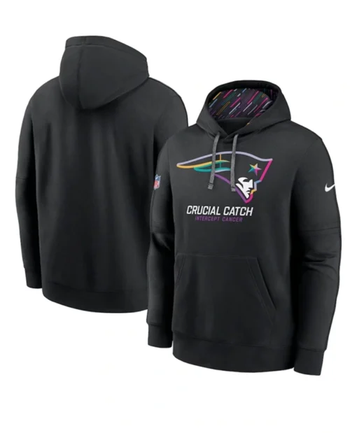 New England Patriots Crucial Catch Club Black Hoodie