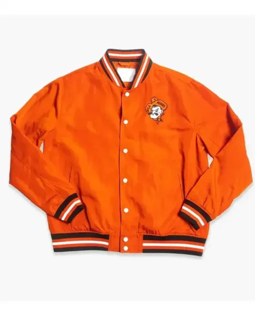 Oklahoma State Cowboys Vintage Orange Varsity Jacket